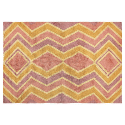 Wadell Rectangle Geometric Hand Woven Area Rug
