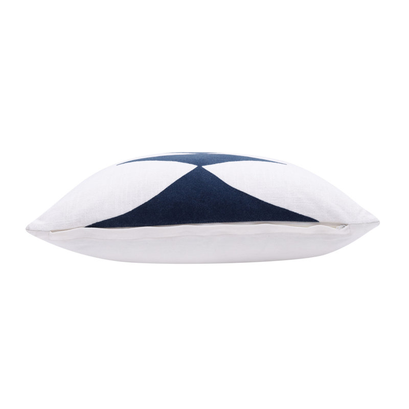 Throw Pillow Square Pillow Cover and Insert, Pillow Cover Only - No Insert, Blue/White Diamond