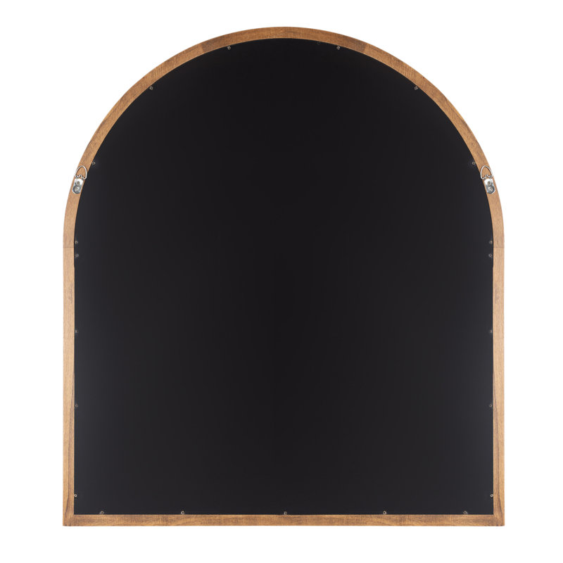 Branwell Wood Mirror, 36" x 32", Rustic Brown