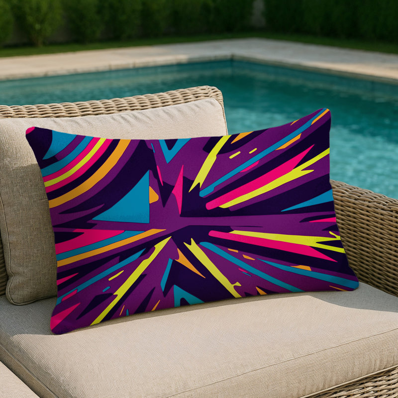 Radiant Rift Indoor And Outdoor Throw Pillow, Rectangle 14"H x 20"W