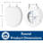 Padded Toilet Seat, Cushioned Soft Vinyl Over Wood Core Seat, Secure Hinges, Easy Clean, Made In USA, Round, White