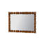 Miroir mural rétro en bois sculpté