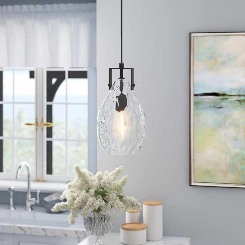 Luminaire suspendu en forme de goutte à 1 lumière Ogawa