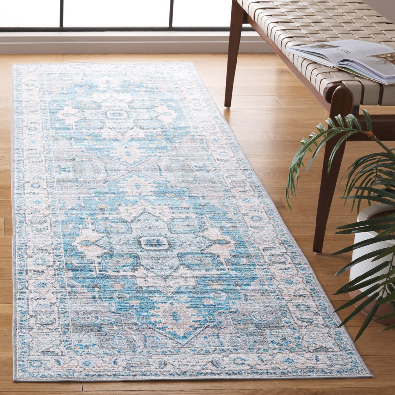 Samanthajean Performance Machine Washable Oriental Rug, Runner 2'6" x 8'