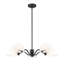 Lustre 5 lumières breton noir mat-123223209