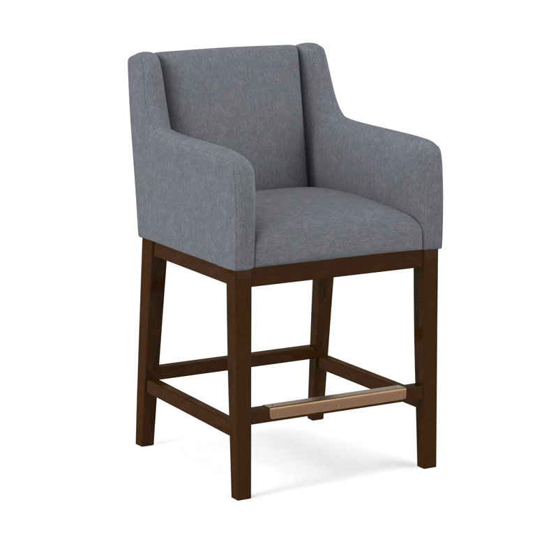 Upholstered Stool, 61536-78, Pecan