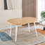 Table extensible, table de salle à manger, pieds en métal, plateau en panneau de fibres à densité moyenne, 100/140 / 180X100x75cm-162863864-162863869