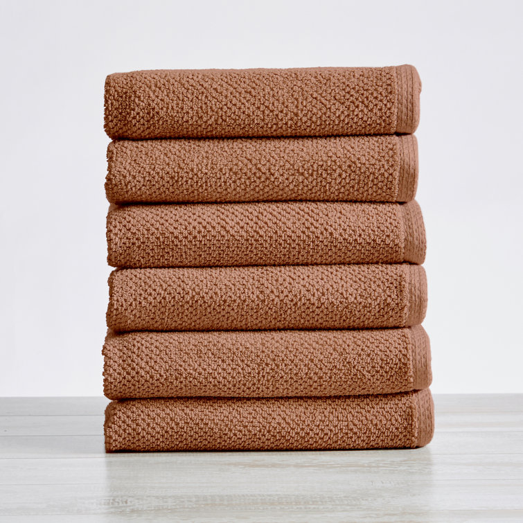 Marin 6 Piece 100% Cotton Hand Towel Set