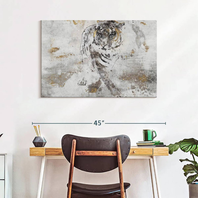 Brampt Tiger's Walk, 26" H x 39" W