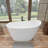 J29 51" x 30" Freestanding Soaking Acrylic Bathtub Free Standing Tub Deep Soaking Bath Tub