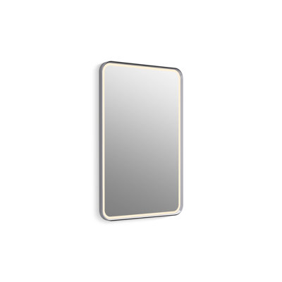 Essential 22" X 34" Rectangular Lighted Framed Mirror