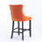 Velvet Upholstered Barstools with Button Tufted Decoration and Wooden Legs-1673205242
