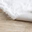 Tapis blanc à poils longs lavable à la machine Diller-547263350