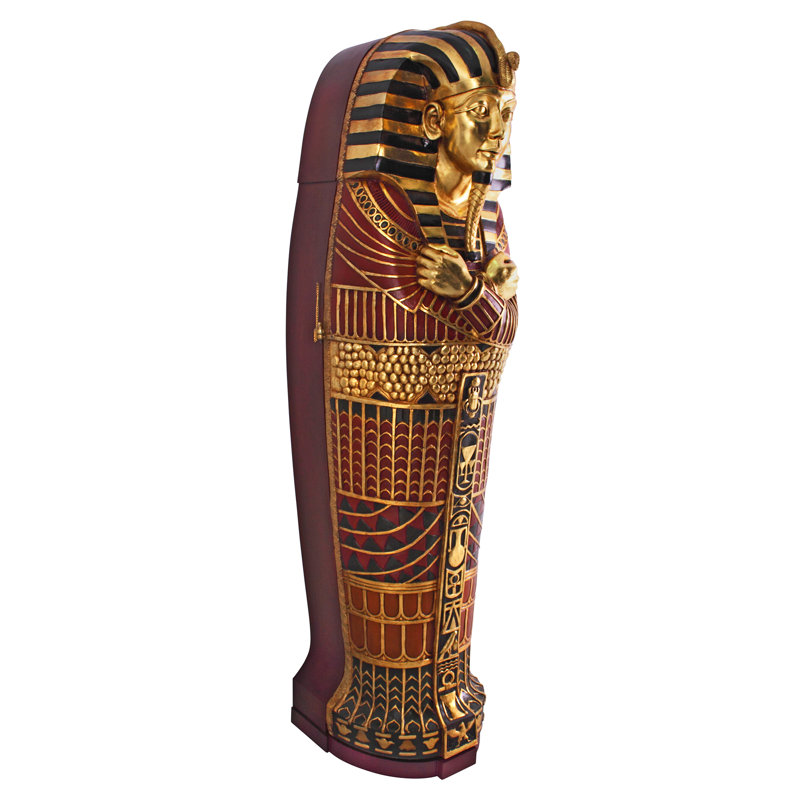 King Tutankhamen's Life Size Sarcophagus Cabinet Statue