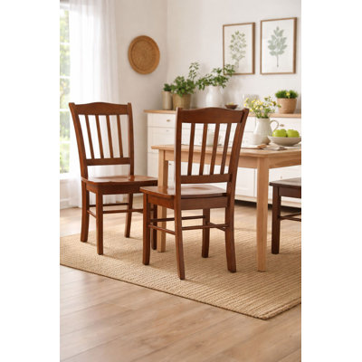 Weldy 18'' H Solid Wood Side Chair