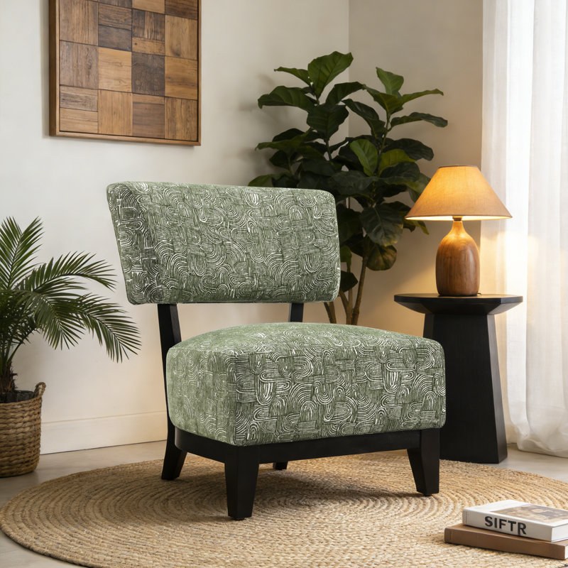 Tissu subtil texturé abstrait Alldredge, Vert