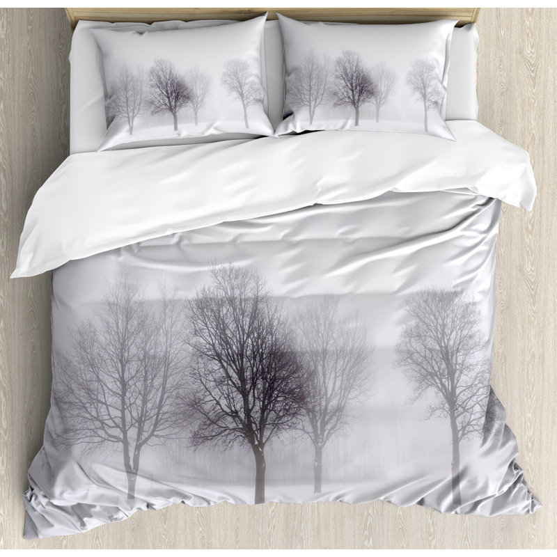 Winter Modern & Contemporary Duvet Cover, Queen