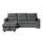 Ivy 81.5" Velvet Reversible Sleeper Sectionals Sofa with Storage Chaise and Side Pocket-849177310