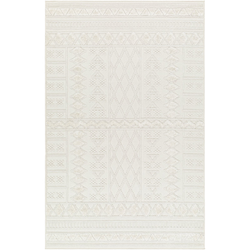 Cailey Oriental Indoor / Outdoor Rug, Rectangle 5'3" x 7'