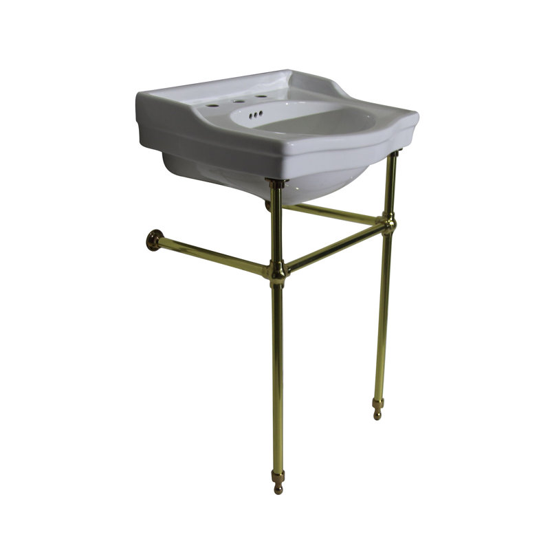 Barclay 21.75 " Vitreous China Rectangular Bathroom Sink and Overflow Hole