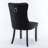 20" H Velvet Upholstered Oak Parsons Chair-1427193251
