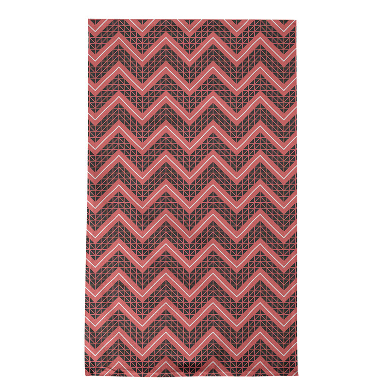 Stephenie Tea Towel Kitchen Towel, Pink/Brown/White, Poly Twill