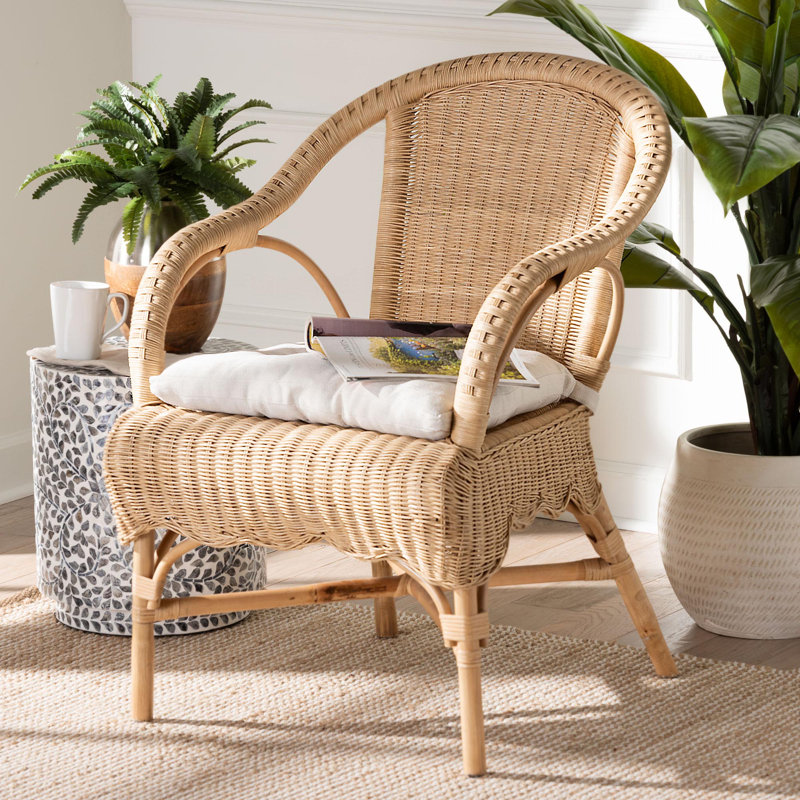 Chaise en rotin naturel Berno Bali & Pari Reinu