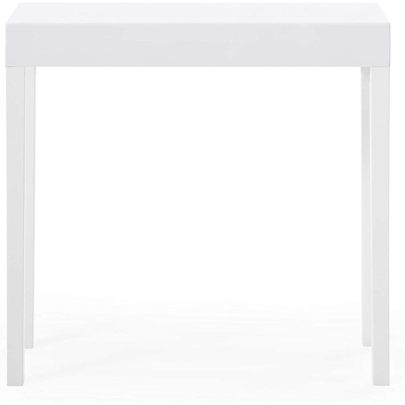 Console moderne, canapé Amy, blanc