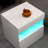 Nightstand with LED Lights, Bedside Table with Drawer and Shelf