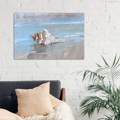 Shore Shell I by Sally Swatland - Wrapped Canvas Print