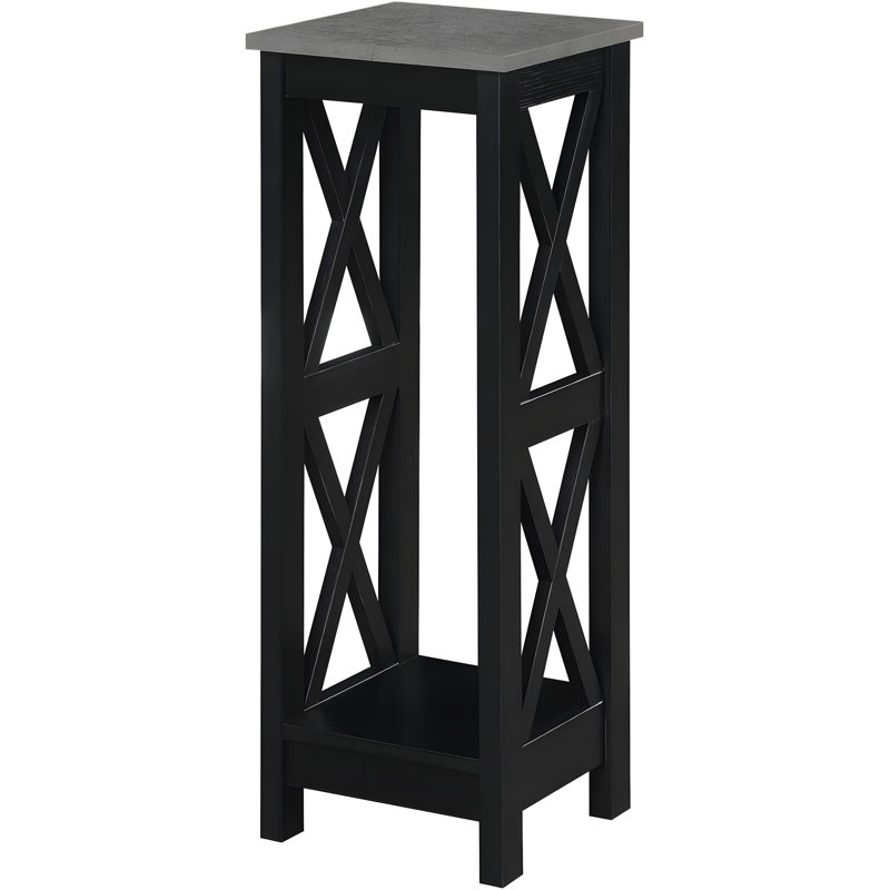 Oxford Plant Stand With Bottom Shelf For Display, Crafted From Durable MDF And Particle Board, Ideal For Home Décor And Collectibles