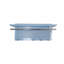 Portemanteau mural bleu en métal avec tablette et 5 crochets, rangement contemporain thermolaqué pour vestibule ou chambre à coucher-135241257