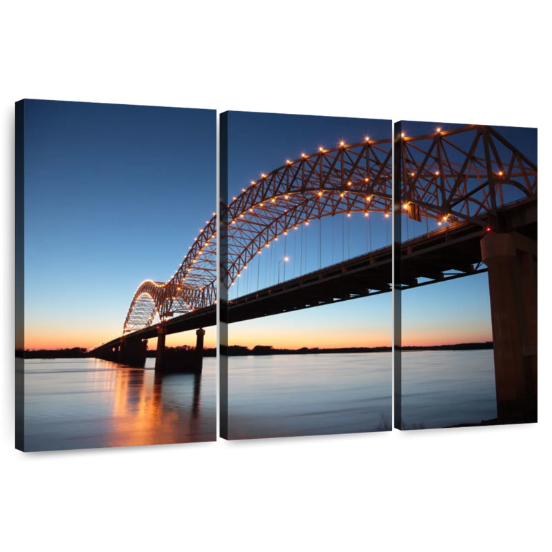 Hernando De Soto Bridge, 20" H x 33" W