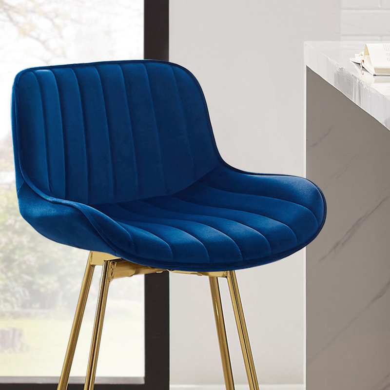 Tabouret de bar pivotant 28,95 po Abingdon, Bleu