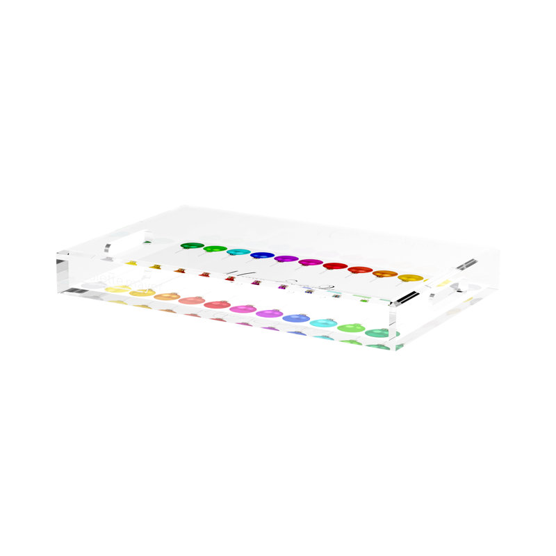Acrylic Decorative Tray, 17"W x 10.5"D x 2"H