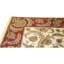 Hand Knotted Wool Area Rug in Ivory And Red