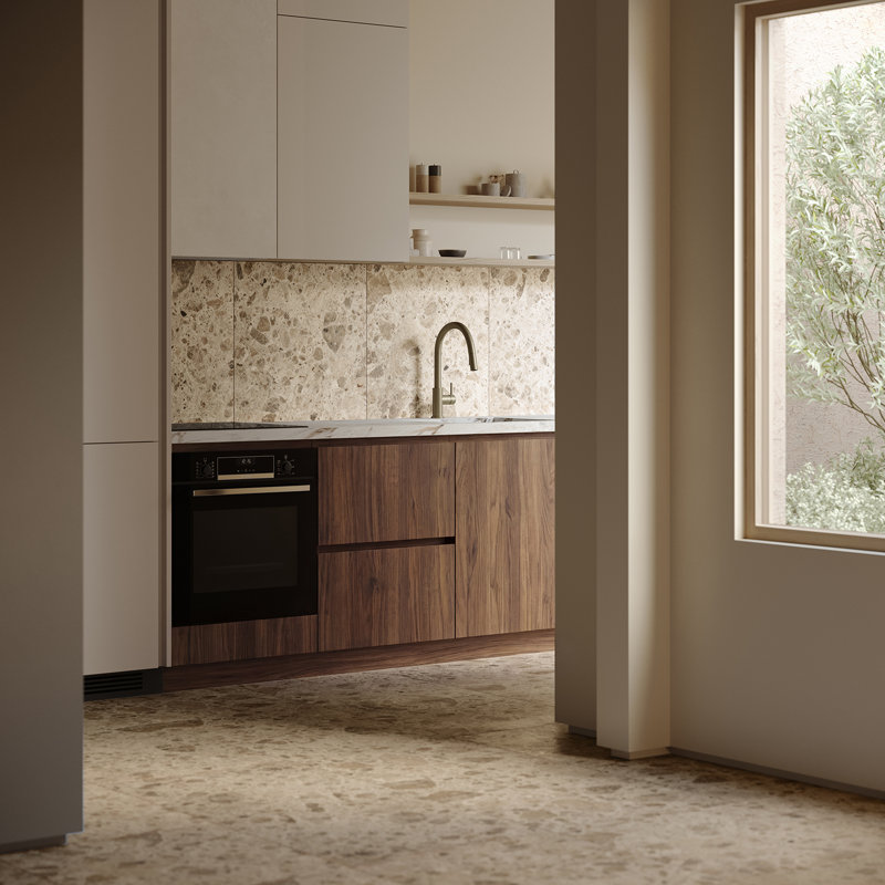 Rizo 24x24 Matte Terrazzo Look Porcelain Tile, Desert