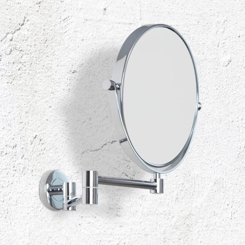 Afra Metal Wall Mirror, Chrome