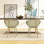 Chaise d'appoint d'intérieur / extérieur (ensemble de 2)-114219536
