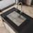 Stainless Steel Kitchen Sink, Single Bowl, Undermount Handmade Sink In Brushed Nickel, With Us Standard Drain And Hook