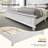 Farmhouse King Solid Wood Bed Frame-506472337