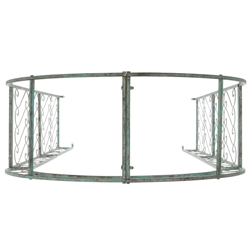 Antique Green Iron Garden Trellis Arch Arbor