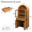 Grand garde-manger arqué avec tablettes réglables-533802515