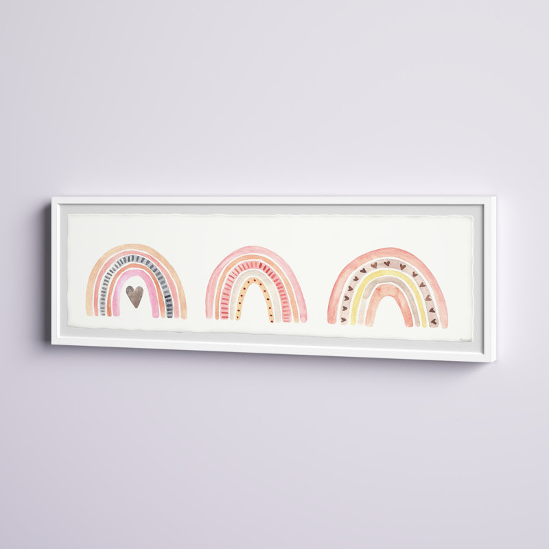 'Rainbow Parade' Framed Print, 15" H x 45" W x 1.5" D