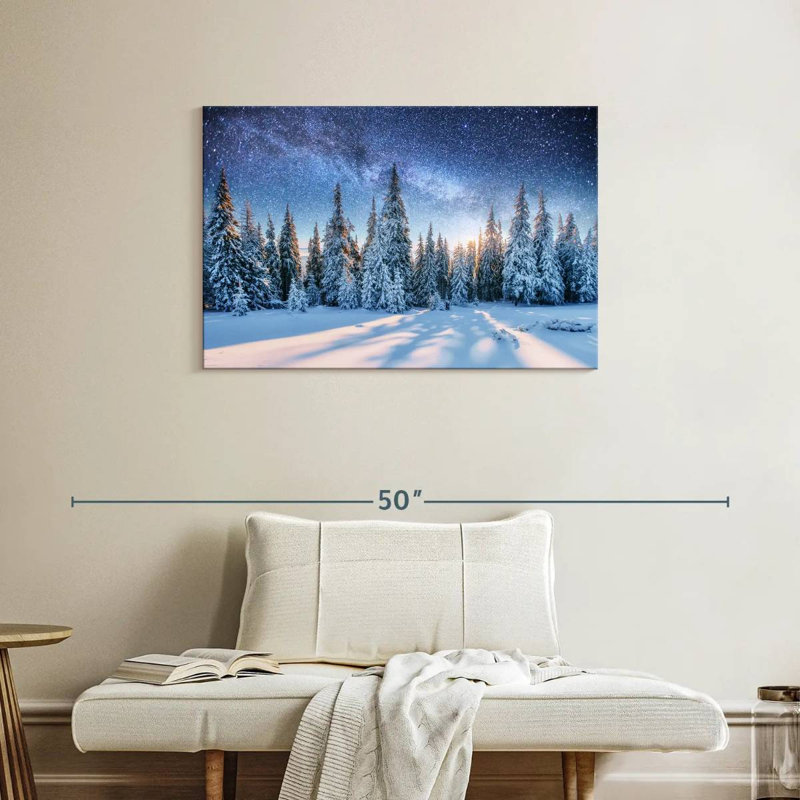 Alvord Winter Pines, 24" H x 36" W