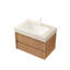 Comptoir en pierre frittée de 30 po et lavabo encastré en céramique, sans armoire, sans robinet ni drain-1770426045-1770426044