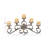 Ballajura 11'' H Metal Fireplace Candelabra