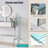 33.9" Mirrored Makeup Vanity Desk With Mirror And Lights, Mirrored Console Vanity Table With 2 Big Drawers & Open Shelf, Dressing Table With Charging Station For Bedroom, Silver