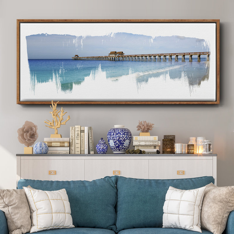 Virginia Beach Pier- Framed Canvas