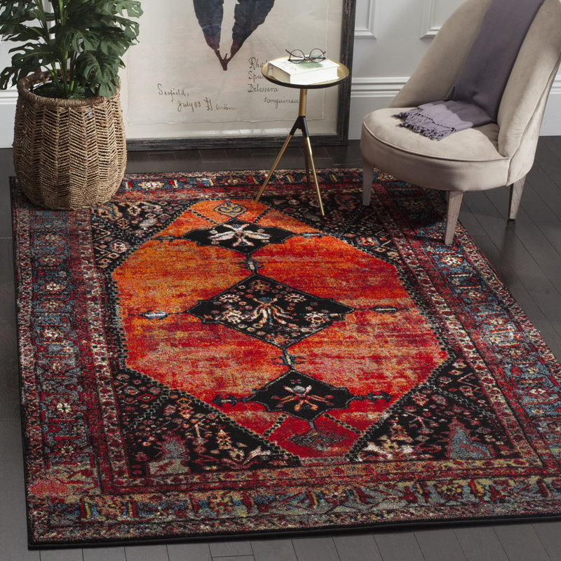 Imarion Vintage Hamadan Performance Oriental Rug, Rectangle 10'6" x 14'